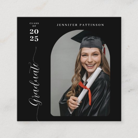 Graduation Words of Wisdom for Graduate Informatiekaartje (Voorkant)