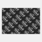 Graduation Wrapping Paper Set – Script “Graduate” (Voorkant 2)