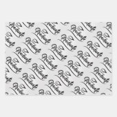 Graduation Wrapping Paper Set – Script “Graduate”  (Voorkant)
