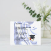    GraduationGrandson Poem Briefkaart (Staand voorkant)