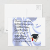    GraduationGrandson Poem Briefkaart (Voorkant / Achterkant)