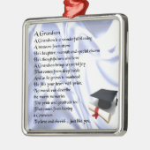    GraduationGrandson Poem Metalen Ornament (Links)