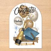 Graducatie Kaart Acryl Uitnodigingen (Voorkant)