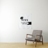 Gradueer 20XX afstudeerhoed eenvoudig minimaal mod Wandkleed (In situ)