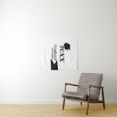 Gradueer 20XX afstudeerhoed eenvoudig minimaal mod Wandkleed (In Situ (horizontaal))