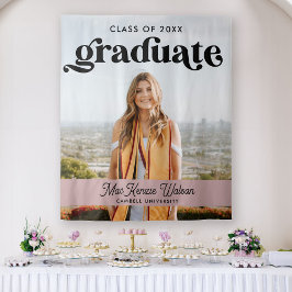 Gradueer Boho Chic Trendy Klas van 2025 Afstuderen Wandkleed
