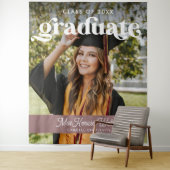 Gradueer Boho Chic Trendy Klas van 2025 Afstuderen Wandkleed (In situ)