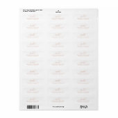 Gradueer Folie Roze Goud Elegant Script Afstuderen Etiket (Full Sheet)