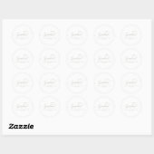 Gradueer Folie Zilver Elegant Script Afstuderen Ronde Sticker (Vel)