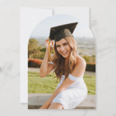 Graduerende Danskoningin Disco Afstudeerfeest Kaart (Achterkant)