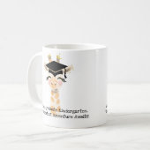 Graduerende Giraffe Klassieke Mok, 11 oz Koffiemok (Voorkant links)
