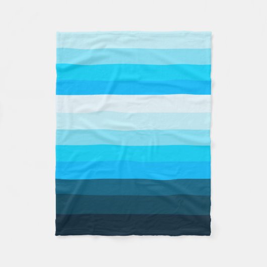 Graduing Blues Fleece Blanket Deken (Voorkant)