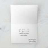 Gradukhoed en gans dank u wenskaart bedankkaart (Binnen)