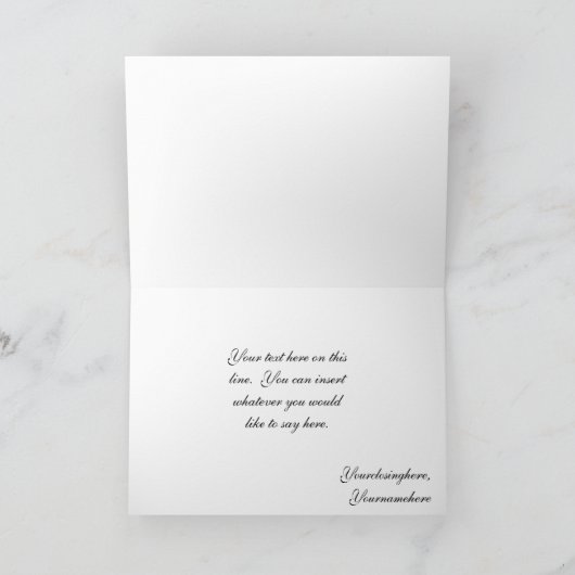 Gradukhoed en gans dank u wenskaart bedankkaart (Binnen)