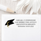 Gradupafkap Aangepast kleurendrukadres Etiket (Insitu)