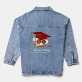 Gradupafkap Red Gold op maat Denim Jacket (Achterkant)
