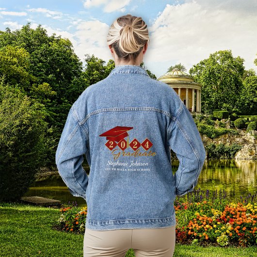 Gradupafkap Red Gold op maat Denim Jacket