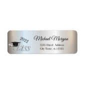 Gradupafkap Silver Return Address Label (Voorkant)