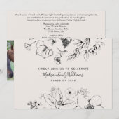 GraduPartij 3 Botanisch script foto Kaart (Voorkant / Achterkant)