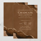 GraduPartij bruin-goudgrijs Kaart (Voorkant / Achterkant)