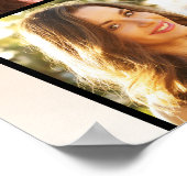 GraduPartij Elegant Script 4 Foto Poster (Hoek)