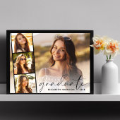 GraduPartij Elegant Script 4 Foto Poster