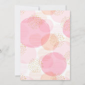 GraduPartij Foto Collage Blush Pink Gold Dot Kaart (Achterkant)