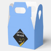 GraduPartij Light Blue Favor Box Bedankdoosjes (Geopend)