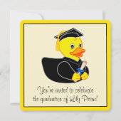 GraduPartij met Rubber Duck Afstuderen Kaart (Voorkant)