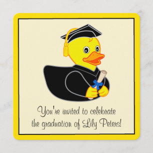 GraduPartij met Rubber Duck Afstuderen Kaart
