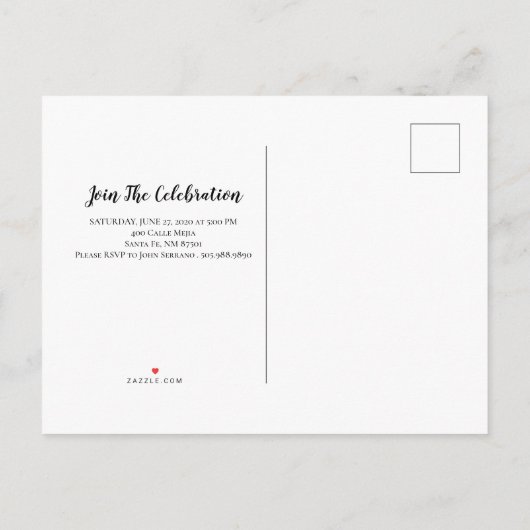 GraduPartij moderne gouden en zwarte ballonnen Uitnodiging Briefkaart (Achterkant)