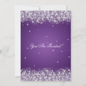 GraduPartij Mousserend Glitter Paars Kaart (Achterkant)