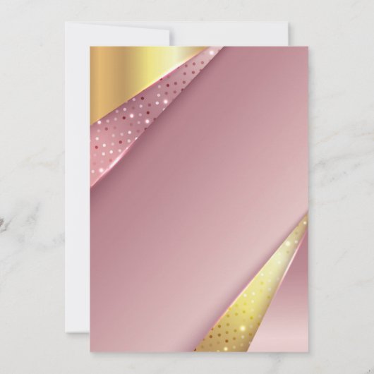 GraduPartij Sparkle roze Satin Vlaams Lijst Kaart (Achterkant)