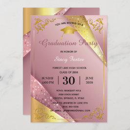 GraduPartij Sparkle roze Satin Vlaams Lijst Kaart