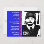 GraduPartij Uitnodiging Funny Cartoon Pet Gown (Voorkant)