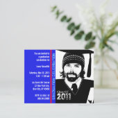 GraduPartij Uitnodiging Funny Cartoon Pet Gown (Staand voorkant)