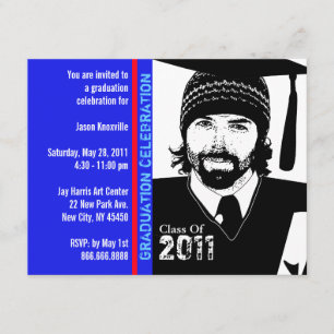 GraduPartij Uitnodiging Funny Cartoon Pet Gown