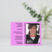 GraduPartij Uitnodiging Funny Foto Pet 2 (Staand voorkant)