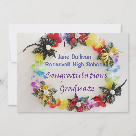 GraduPartij Uitnodiging - Ontwerp geldlei (Achterkant)