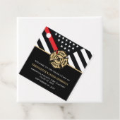 GraduPartij van de brandweeracademie Bedankjes Labels (In situ)