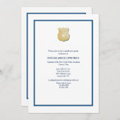 GraduPartij van de Thin Blue Line Police Academy Kaart (Voorkant / Achterkant)