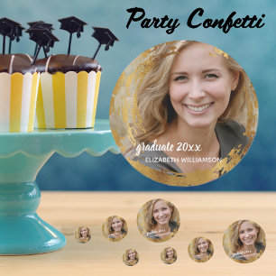 GraduPartij van hoge kwaliteit Foto Faux Gold Confetti