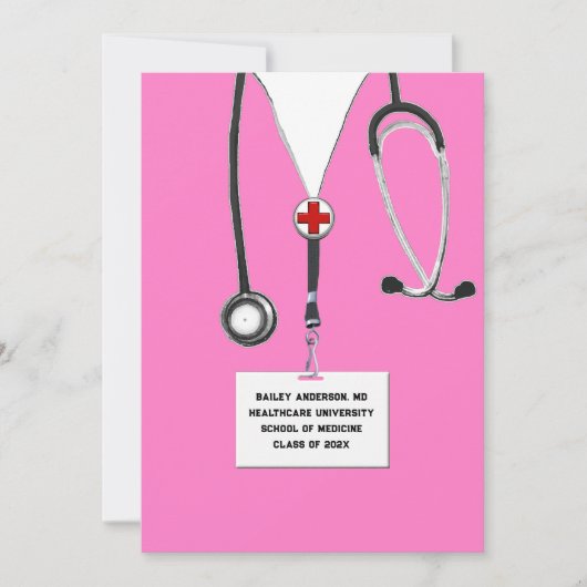 GraduPartij voor de Medische School Kaart (Voorkant)