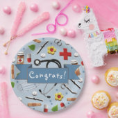 GraduPartij voor de Medische School Papieren Bordje (Feest)