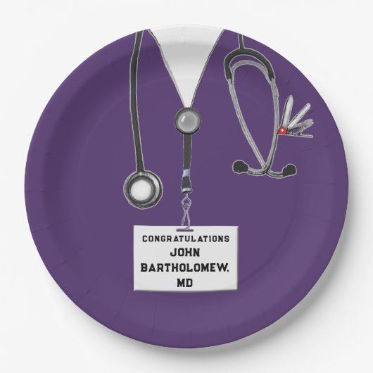 GraduPartij voor de Medische School Papieren Bordje (Voorkant)