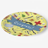 GraduPartij voor de Medische School Papieren Bordje (Gekanteld)