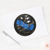 GraduPartij voor de opleiding van politiefunctiona Ronde Sticker (Envelop)