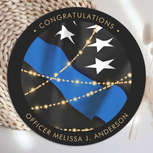 GraduPartij voor de opleiding van politiefunctiona Ronde Sticker