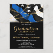 GraduPartij voor de opleiding van politiefunctiona Uitnodiging Briefkaart (Voorkant)