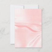 Graduparty blush roze satin rag kaart (Achterkant)